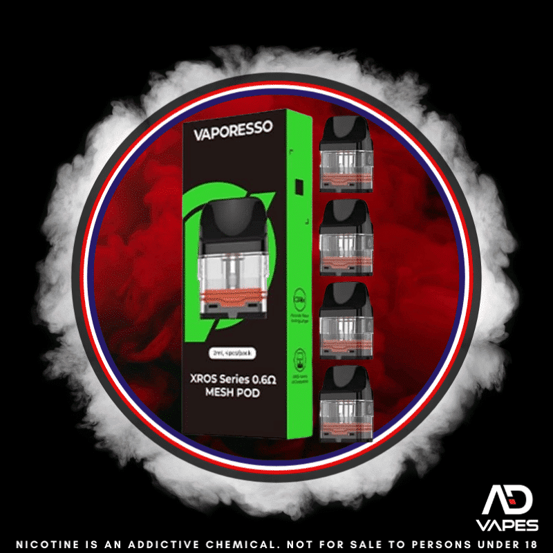 Vaporesso XROS Replacement Pod 0.6 Mesh 4 Pack