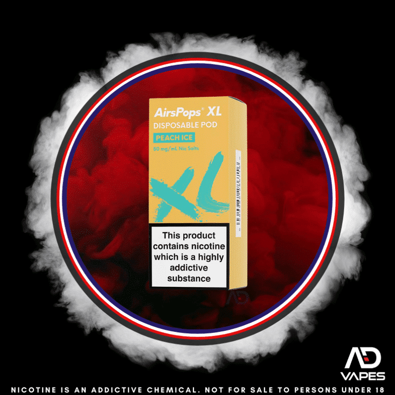 Airscream AirsPops XL Replacement Pod 50mg Peach Ice