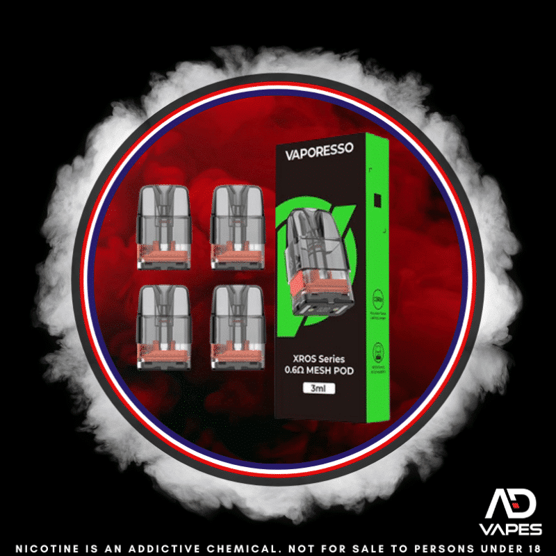 Vaporesso XROS Replacement Pod 0.6 Mesh 3ml 4 Pack