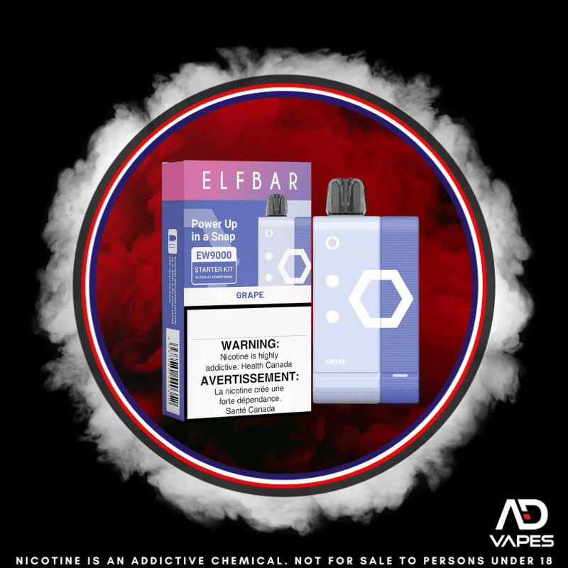 Elf Bar EW9000 50mg Kit Grape Pod + Battery