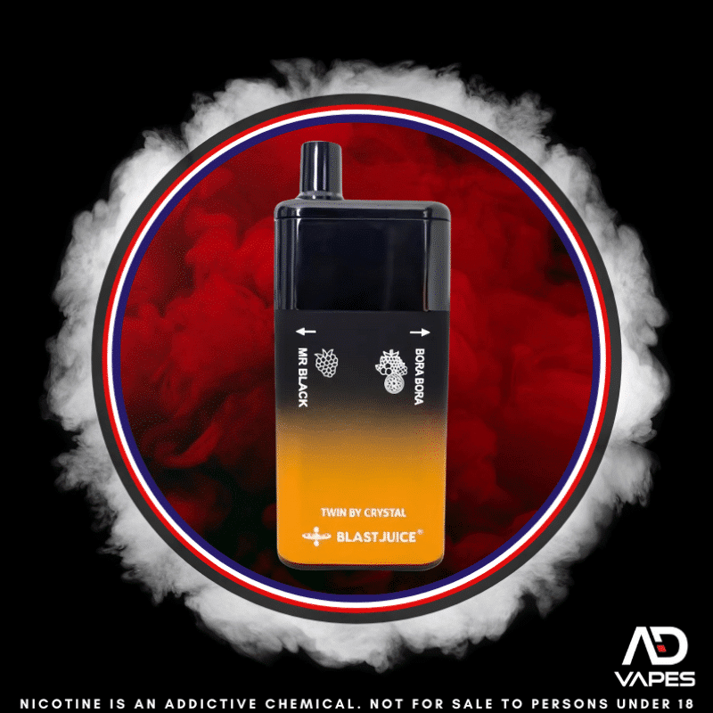 Blast Juice 9000 35mg Mr Black & Bora Bora Dual Flavour