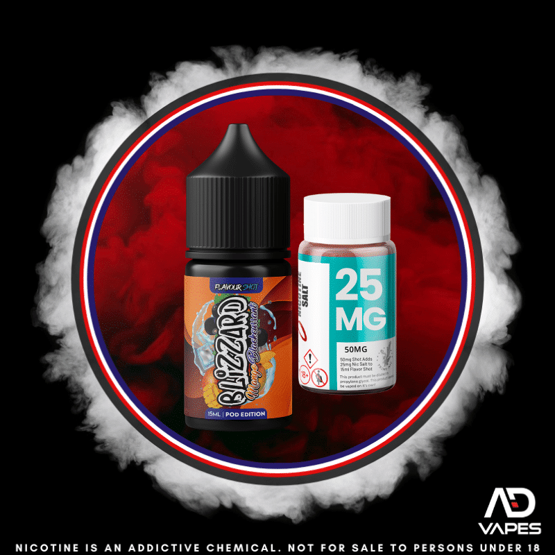 Blizzard Mango Blackcurrant 25mg 30ml Longfill Kit