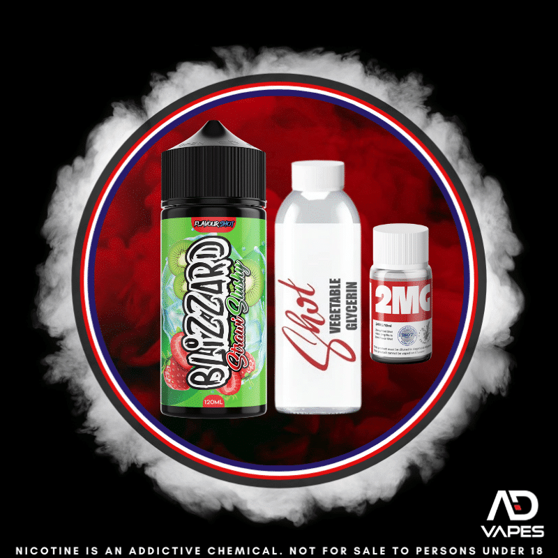 Blizzard Strawberry Kiwi Slushy 120ml Longfill Kit