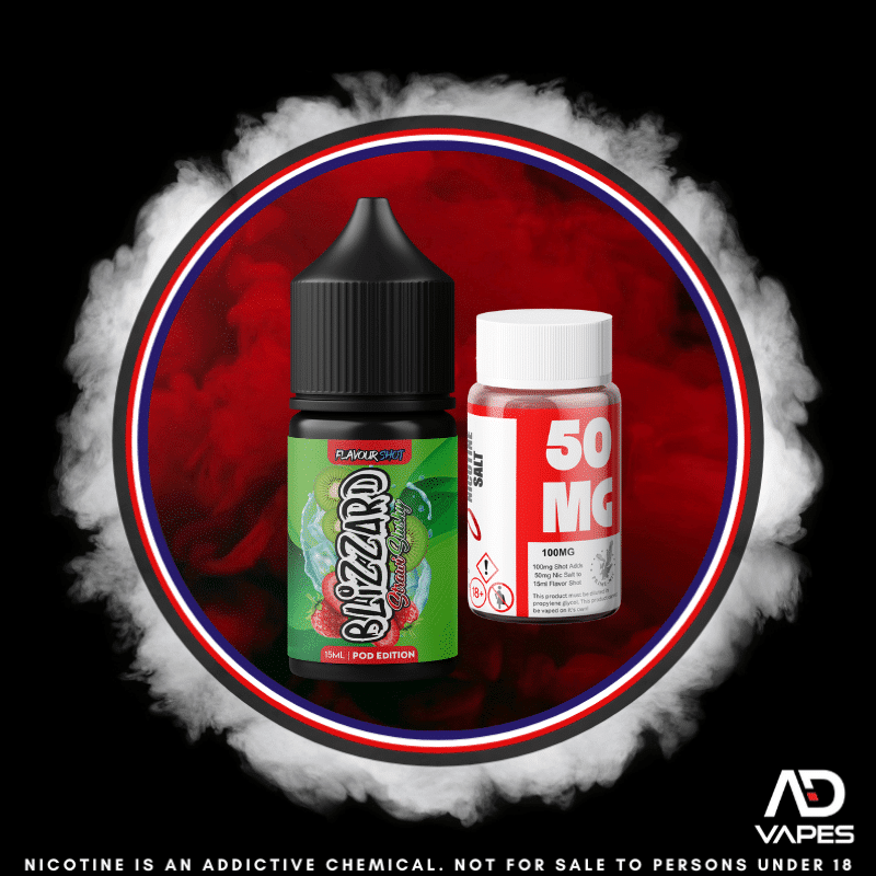 Blizzard Strawberry Kiwi Slushy 50mg 30ml Longfill Kit