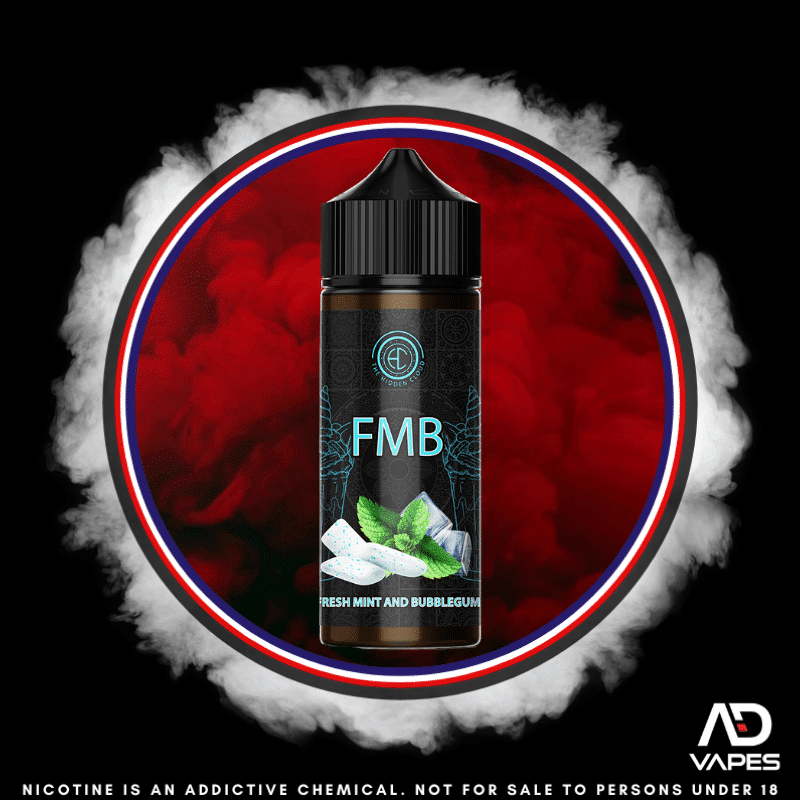 The Hidden Cloud FMB Fresh Mint and Bubblegum 120ml Flavour Shot