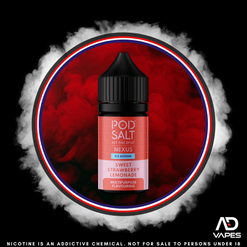 Pod Salt Nexus Ice Edition Sweet Strawberry Lemonade 30ml Flavour Shot